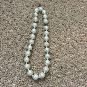 Elegant White Pearl Necklace Talbots